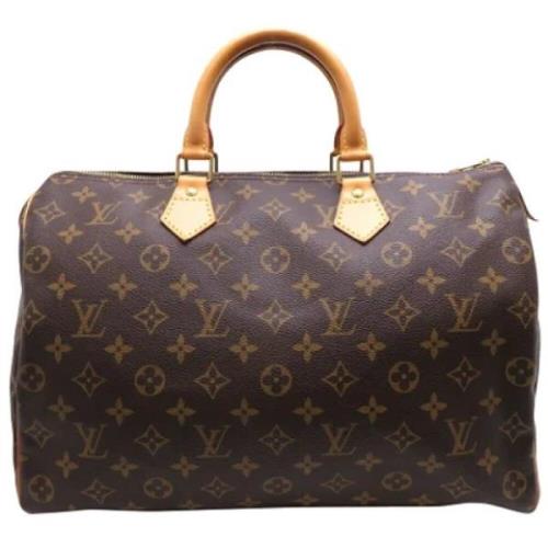 Louis Vuitton Vintage Pre-owned Canvas handvskor Brown, Dam