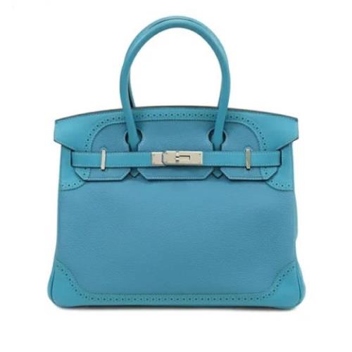 Hermès Vintage Pre-owned Laeder handvskor Blue, Dam