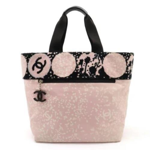 Chanel Vintage Pre-owned Canvas totevskor Pink, Dam