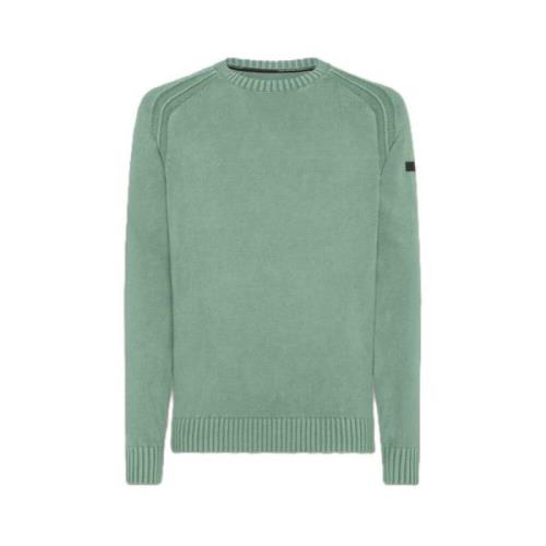 RRD Grön Bomull Techno Tvätt Crewneck Tröja Green, Herr