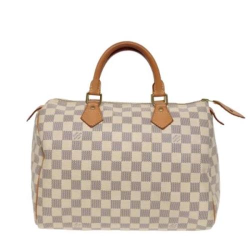 Louis Vuitton Vintage Pre-owned Canvas handvskor Gray, Dam