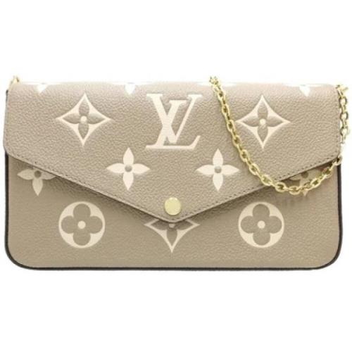 Louis Vuitton Vintage Pre-owned Tyg plnbcker Beige, Dam