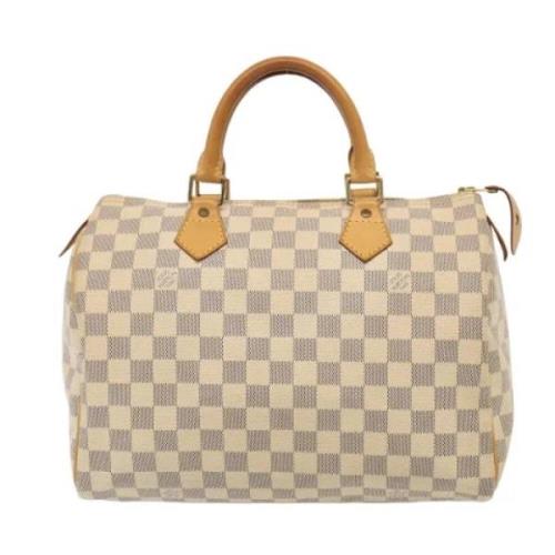 Louis Vuitton Vintage Pre-owned Canvas handvskor White, Dam