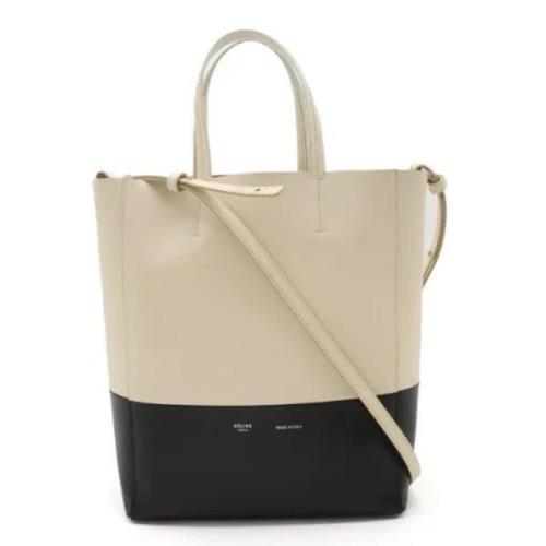 Celine Vintage Pre-owned Laeder totevskor Beige, Dam