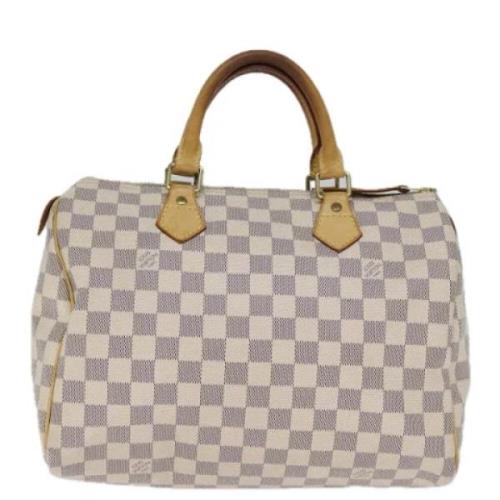 Louis Vuitton Vintage Pre-owned Canvas handvskor White, Dam