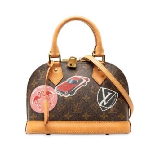 Louis Vuitton Vintage Pre-owned Canvas handvskor Brown, Dam