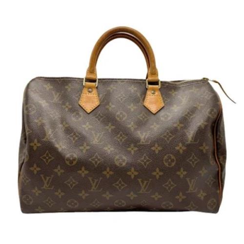 Louis Vuitton Vintage Pre-owned Canvas handvskor Brown, Dam