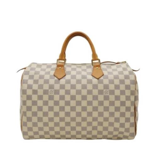 Louis Vuitton Vintage Pre-owned Canvas handvskor White, Dam