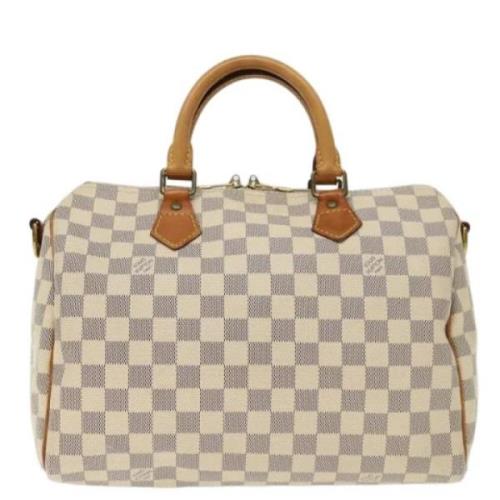 Louis Vuitton Vintage Pre-owned Canvas handvskor White, Dam