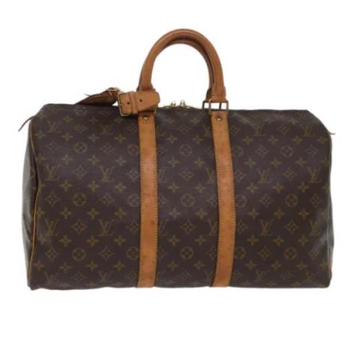 Louis Vuitton Vintage Pre-owned Canvas handvskor Brown, Dam