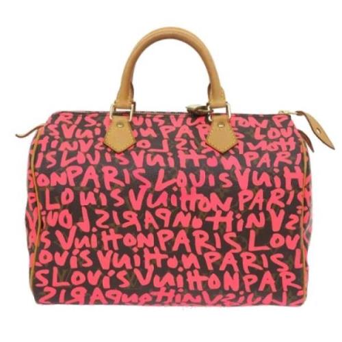 Louis Vuitton Vintage Pre-owned Canvas handvskor Pink, Dam