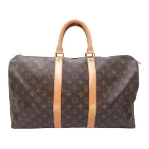 Louis Vuitton Vintage Pre-owned Canvas handvskor Brown, Dam