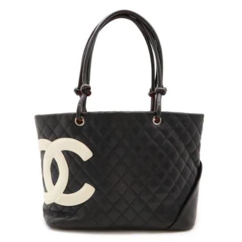 Chanel Vintage Pre-owned Laeder totevskor Black, Dam