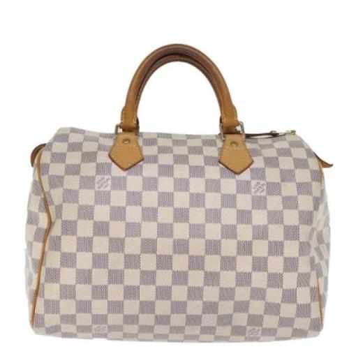 Louis Vuitton Vintage Pre-owned Canvas handvskor White, Dam