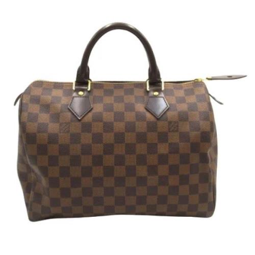 Louis Vuitton Vintage Pre-owned Canvas handvskor Brown, Dam