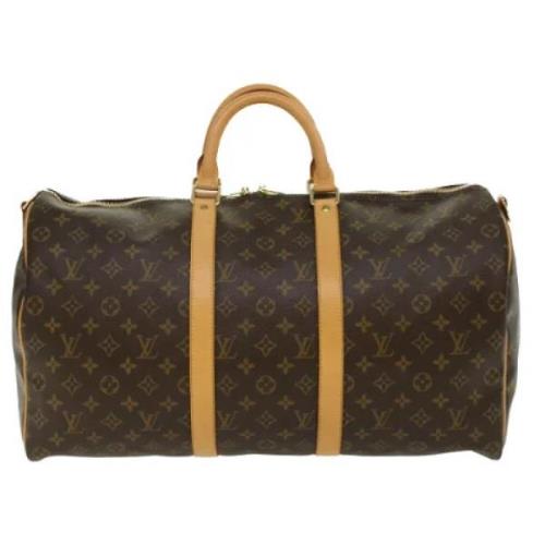 Louis Vuitton Vintage Pre-owned Canvas handvskor Brown, Dam