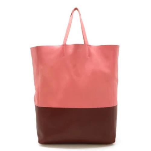 Celine Vintage Pre-owned Laeder totevskor Pink, Dam