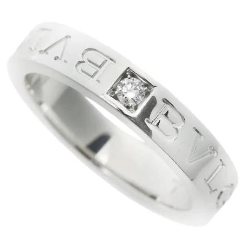 Bvlgari Vintage Pre-owned Metall ringar White, Dam