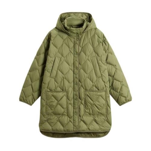 Woolrich Gröna Vinterrockar Green, Dam