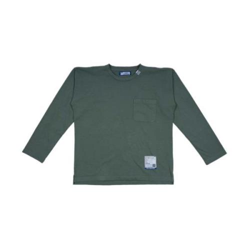 Mihara Yasuhiro Grön Heavy Weight Långärmad T-shirt Green, Herr