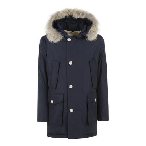 Woolrich Blå Arctic Parka Klassisk Kappa Blue, Herr