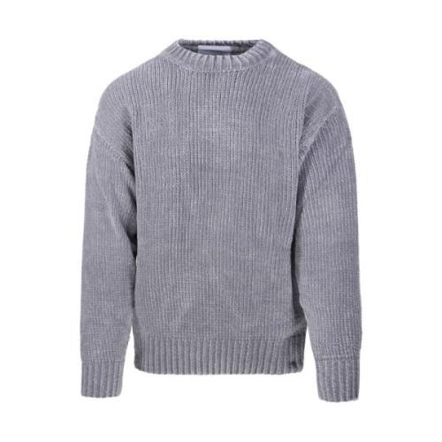 Bonsai Grå Crewneck Stickad Tröja Regular Fit Gray, Herr