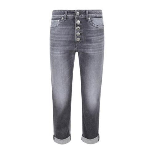 Dondup Svarta Jeans med Smyckesdetalj Black, Dam