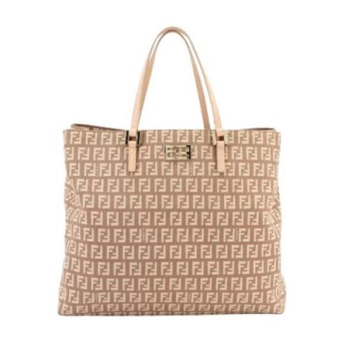 Fendi Vintage Pre-owned Canvas fendi-vskor Beige, Dam