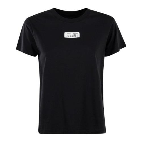 MM6 Maison Margiela Casual Bomull T-shirt för Män Black, Dam