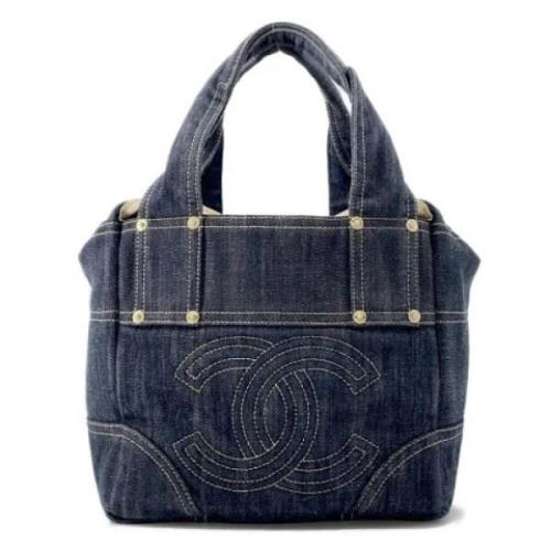 Chanel Vintage Pre-owned Denim chanel-vskor Blue, Dam