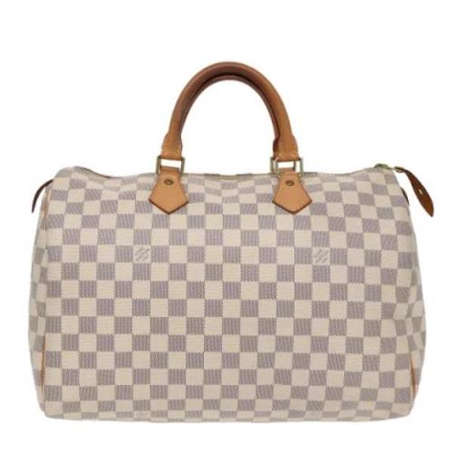 Louis Vuitton Vintage Pre-owned Canvas handvskor White, Dam