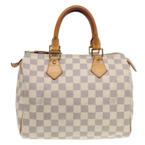 Louis Vuitton Vintage Pre-owned Canvas handvskor White, Dam