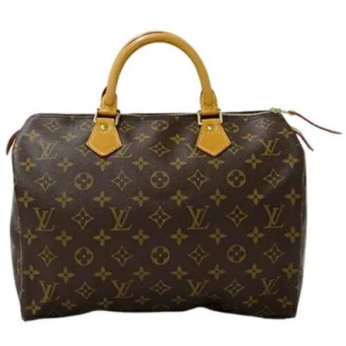 Louis Vuitton Vintage Pre-owned Canvas handvskor Brown, Dam