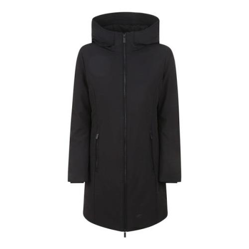 Woolrich Svart Dunparkas Black, Dam