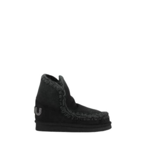 Mou Svarta Damskor - Platta och Slip-On Black, Dam