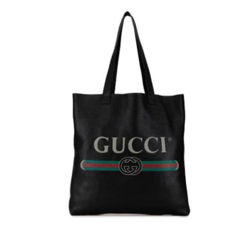 Gucci Vintage Pre-owned Laeder totevskor Black, Dam