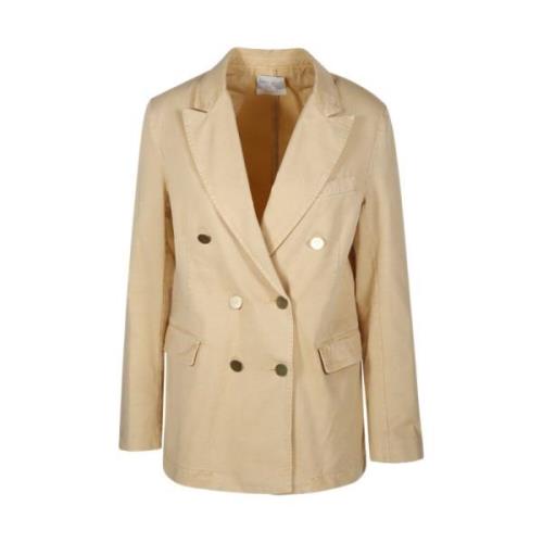 Forte Forte Honung Dubbelknäppt Blazer Beige, Dam