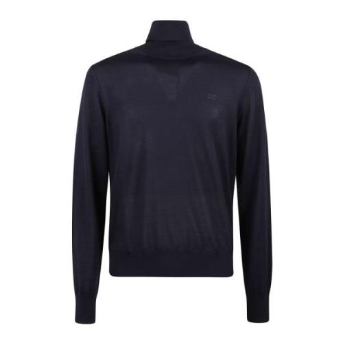 Dsquared2 Stilig Pullover Tröja för Män Blue, Herr