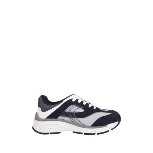 Emporio Armani Marinblå Låg Sneaker Gray, Herr