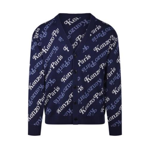 Kenzo Verdy Cardigan Midnight Blue Stilren Blue, Herr