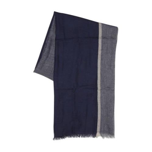 Brunello Cucinelli Stiligt Ullhalsduk Blue, Herr