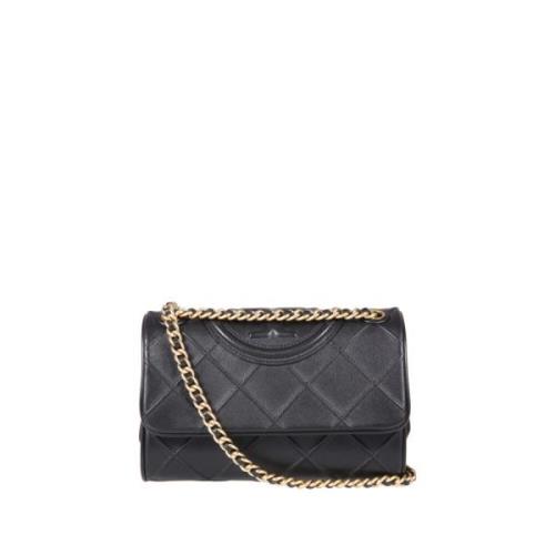 Tory Burch Omvandlingsbar Axelväska - Fleming Soft Black, Dam