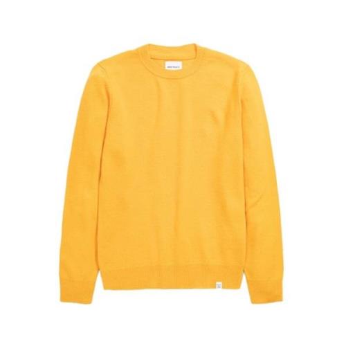 Norse Projects Lambswool Crew Industriell Gul Tröja Yellow, Herr