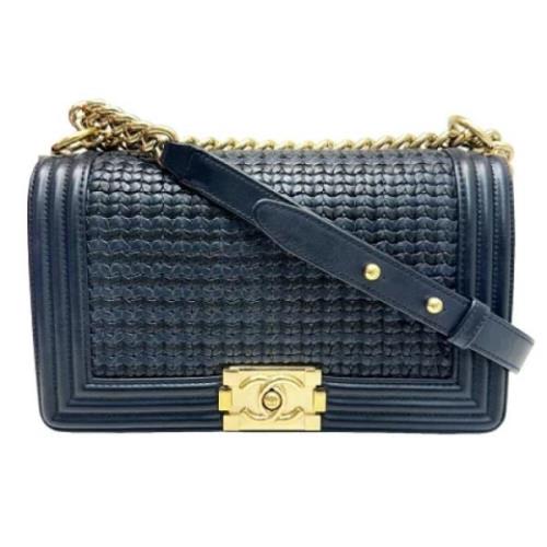 Chanel Vintage Pre-owned Laeder chanel-vskor Blue, Dam