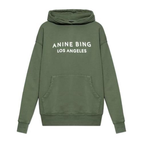 Anine Bing Alto hoodie Green, Dam