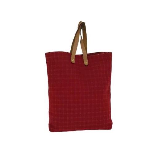 Hermès Vintage Pre-owned Canvas axelremsvskor Red, Dam