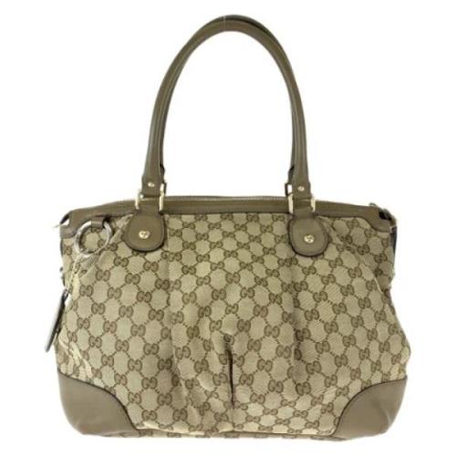 Gucci Vintage Pre-owned Canvas gucci-vskor Brown, Dam