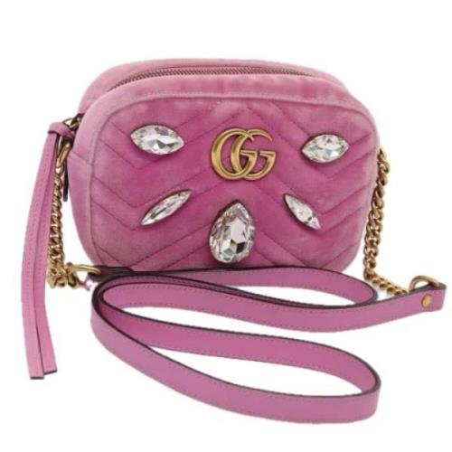 Gucci Vintage Pre-owned Tyg gucci-vskor Pink, Dam