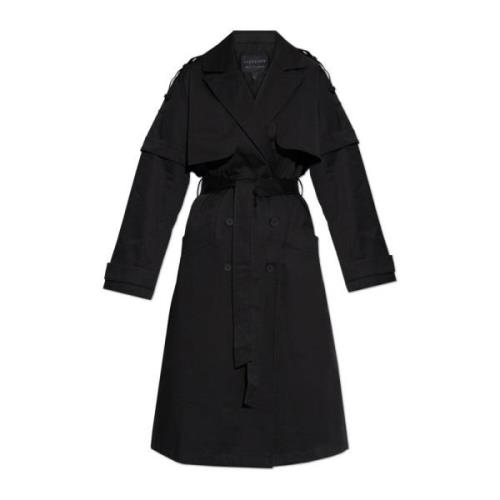 AllSaints Trench Coat Clyde Black, Dam