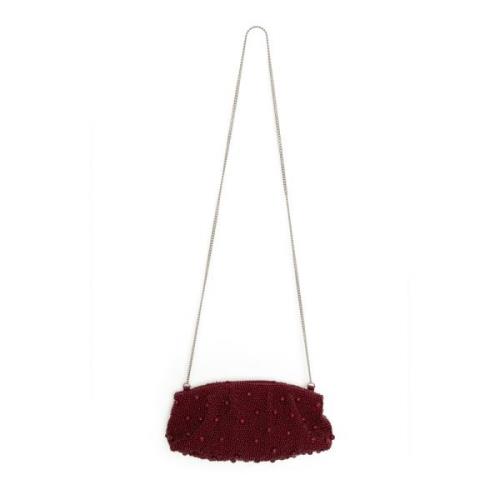 Gestuz Röd Pärla Clutch Tillbehör Red, Dam